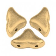 Les perles par Puca® Hélios kralen Light gold mat 00030/01710